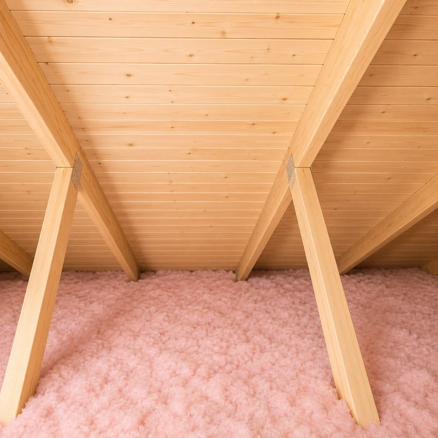 Same attic roof sheathing after completed mold removal